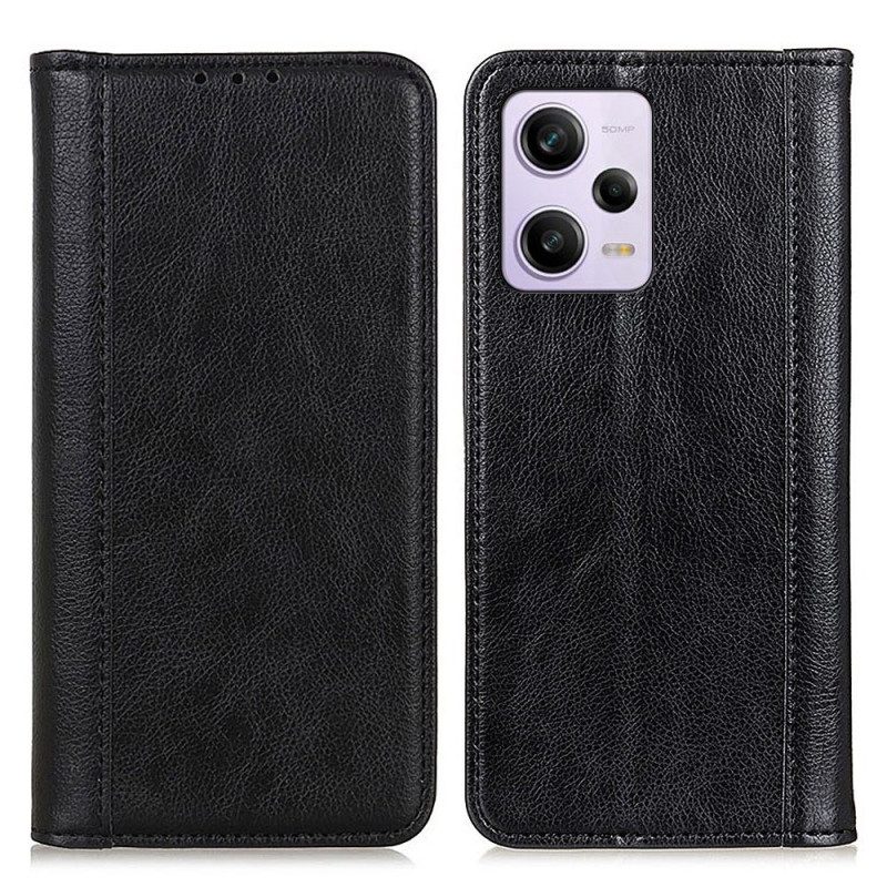 Schutzhülle Für Xiaomi Redmi Note 12 Pro Flip Case Litschi-spaltleder