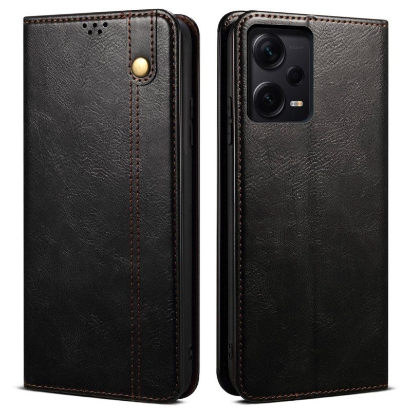 Schutzhülle Für Xiaomi Redmi Note 12 Pro Flip Case Ölzeug