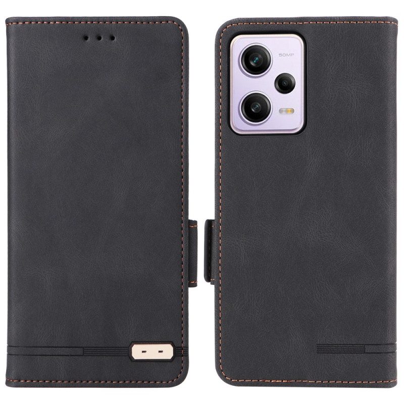 Schutzhülle Für Xiaomi Redmi Note 12 Pro Flip Case Stilvoller Ledereffekt