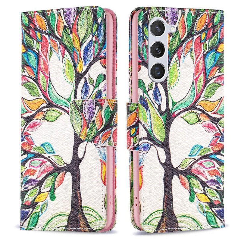 Flip Case Für Samsung Galaxy S23 5G Baum