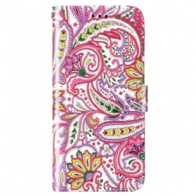 Flip Case Für Samsung Galaxy S23 5G Mit Kordel Riemchen-kaschmir-stil