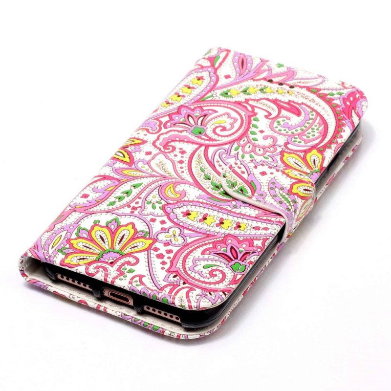 Flip Case Für Samsung Galaxy S23 5G Mit Kordel Riemchen-kaschmir-stil