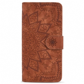 Flip Case Für Samsung Galaxy S23 5G Mit Kordel Stilvolles Riemchen-mandala