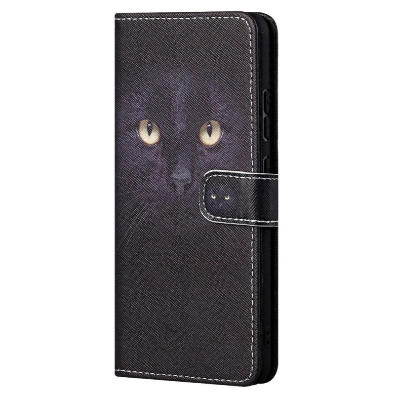 Flip Case Für Samsung Galaxy S23 5G Mit Kordel Tanga Katze