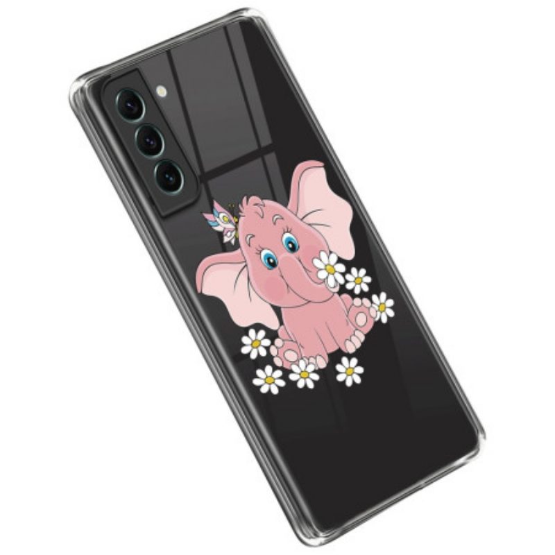 Handyhülle Für Samsung Galaxy S23 5G Nahtloser Rosa Elefant