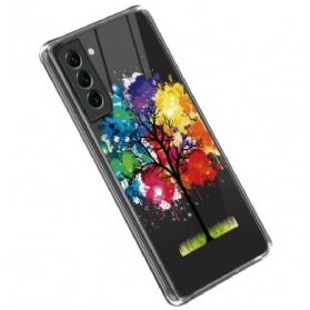 Hülle Für Samsung Galaxy S23 5G Nahtloser Aquarellbaum