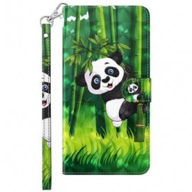 Lederhüllen Für Samsung Galaxy S23 5G Panda-bambus