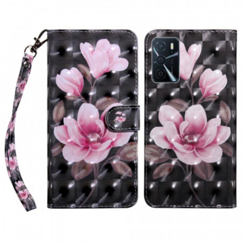 Flip Case Für Oppo A16 / A16s Blühende Blumen