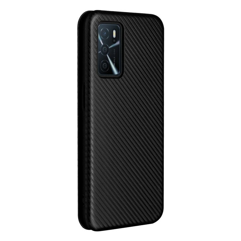 Schutzhülle Für Oppo A16 / A16s Flip Case Farbiges Carbon-silikon