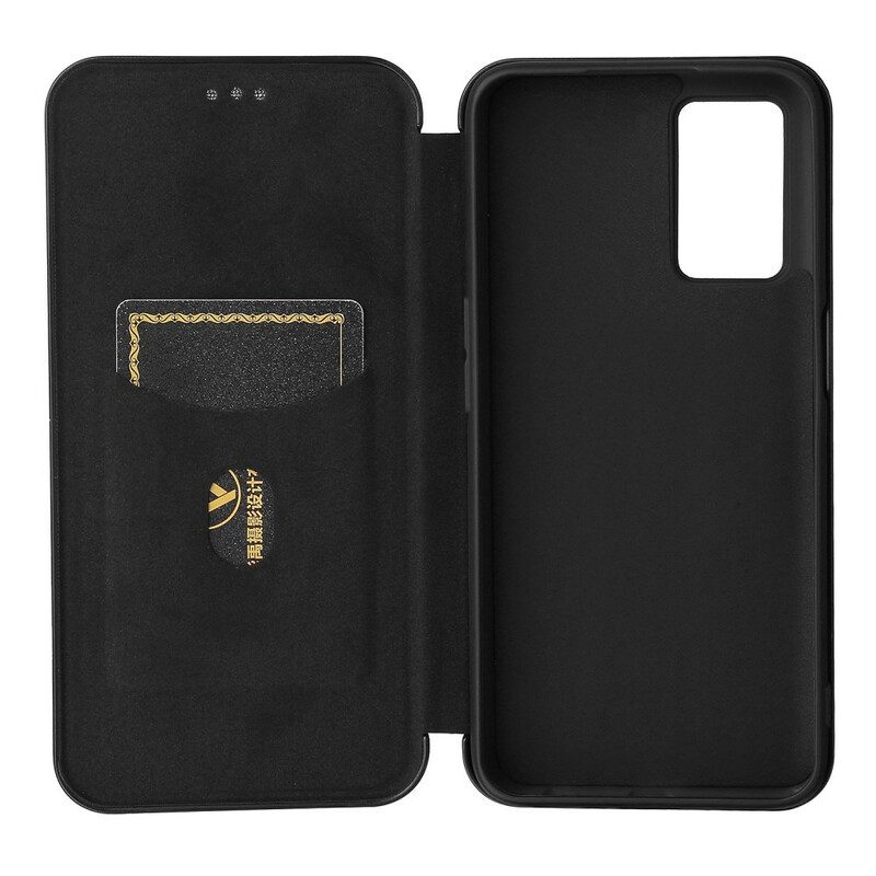 Schutzhülle Für Oppo A16 / A16s Flip Case Farbiges Carbon-silikon