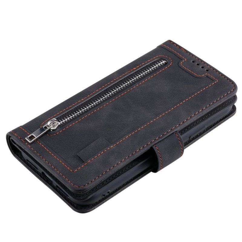 Flip Case Für Samsung Galaxy S23 Ultra 5G Brieftasche Geldbörse Und Schlüsselband