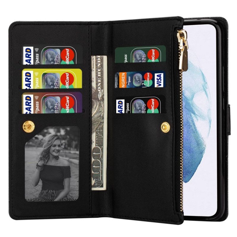 Flip Case Für Samsung Galaxy S23 Ultra 5G Brieftasche Pailletten-geldbörse