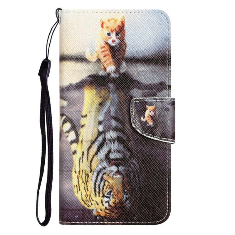 Flip Case Für Samsung Galaxy S23 Ultra 5G Mit Kordel Nur Tanga-katzen