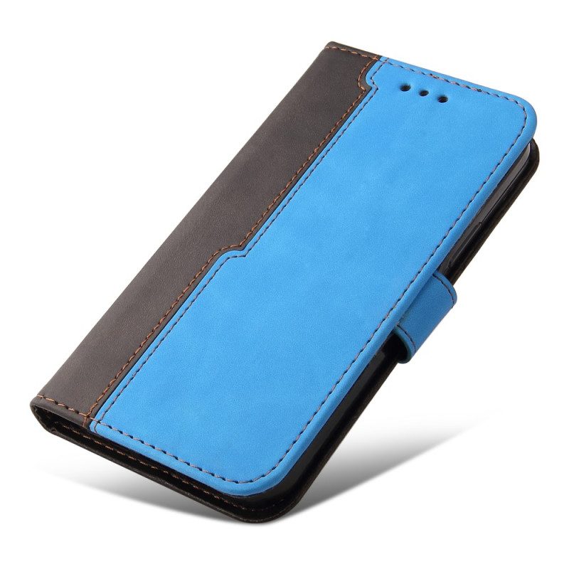 Flip Case Für Samsung Galaxy S23 Ultra 5G Zweifarbig