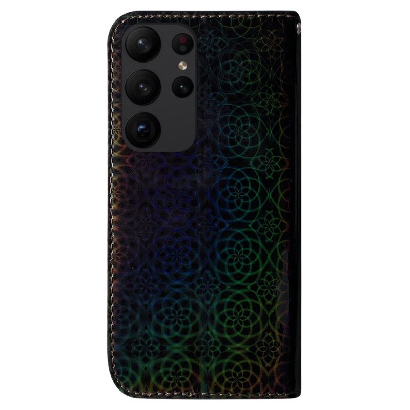 Lederhüllen Für Samsung Galaxy S23 Ultra 5G Disco-stil