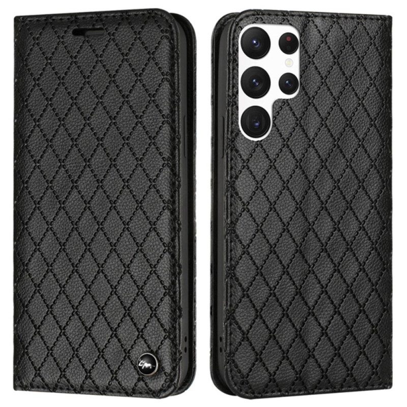 Schutzhülle Für Samsung Galaxy S23 Ultra 5G Flip Case Rfid-diamanten