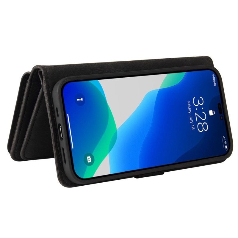 Flip Case Für iPhone 14 Pro Max Multifunktionsoptimierte Kartenhalter