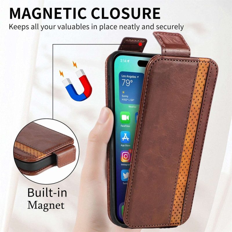 Flip Case Für iPhone 14 Pro Max Flip Case Vertikale Klappe Von Caseneo