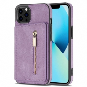 Handyhülle Für iPhone 14 Pro Max Geldbörse Hands-free Support Wallet