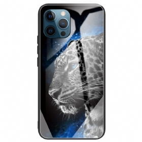 Hülle Für iPhone 14 Pro Max Tiger-gehärtetes Glas