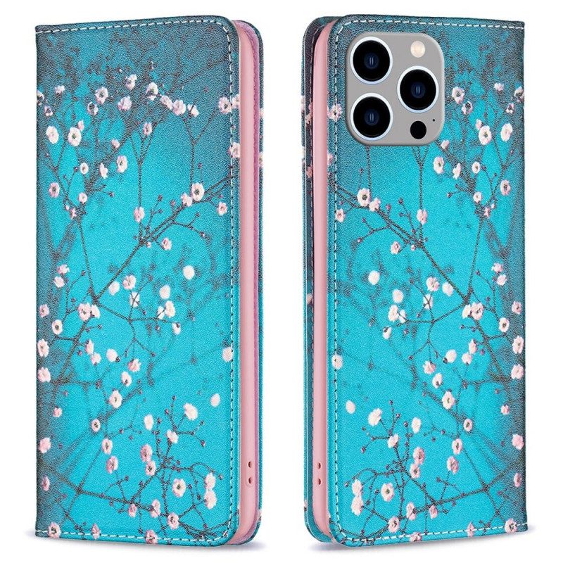 Schutzhülle Für iPhone 14 Pro Max Flip Case Blumen