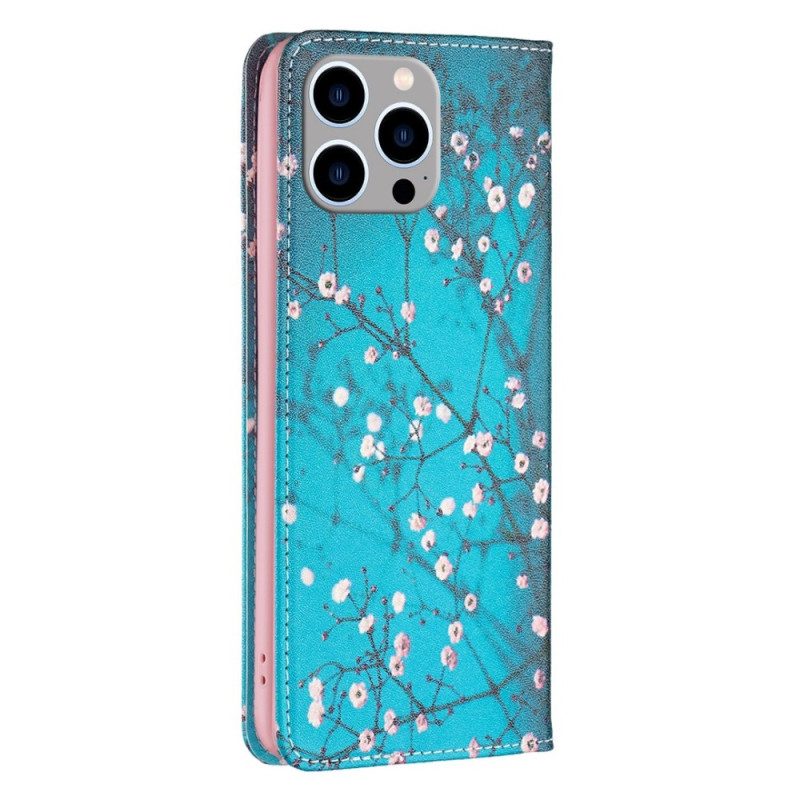 Schutzhülle Für iPhone 14 Pro Max Flip Case Blumen