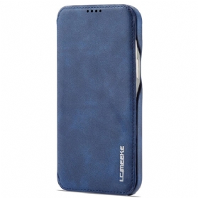 Schutzhülle Für iPhone 14 Pro Max Flip Case Lc.imeeke Ledereffekt