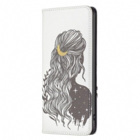 Schutzhülle Für iPhone 14 Pro Max Flip Case Schöne Haare