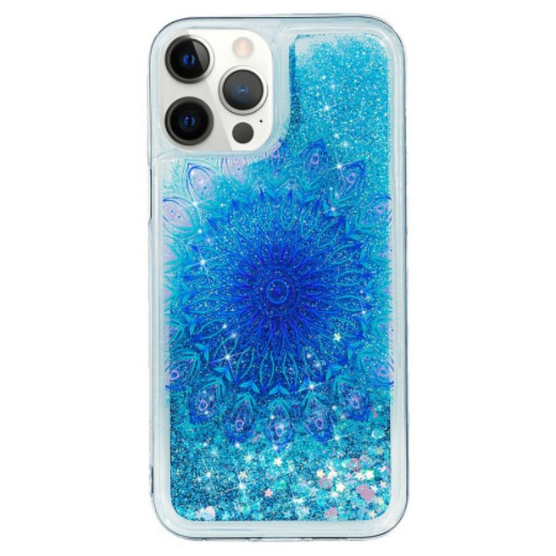 Handyhülle Für iPhone 15 Pro Mandala-glitzer