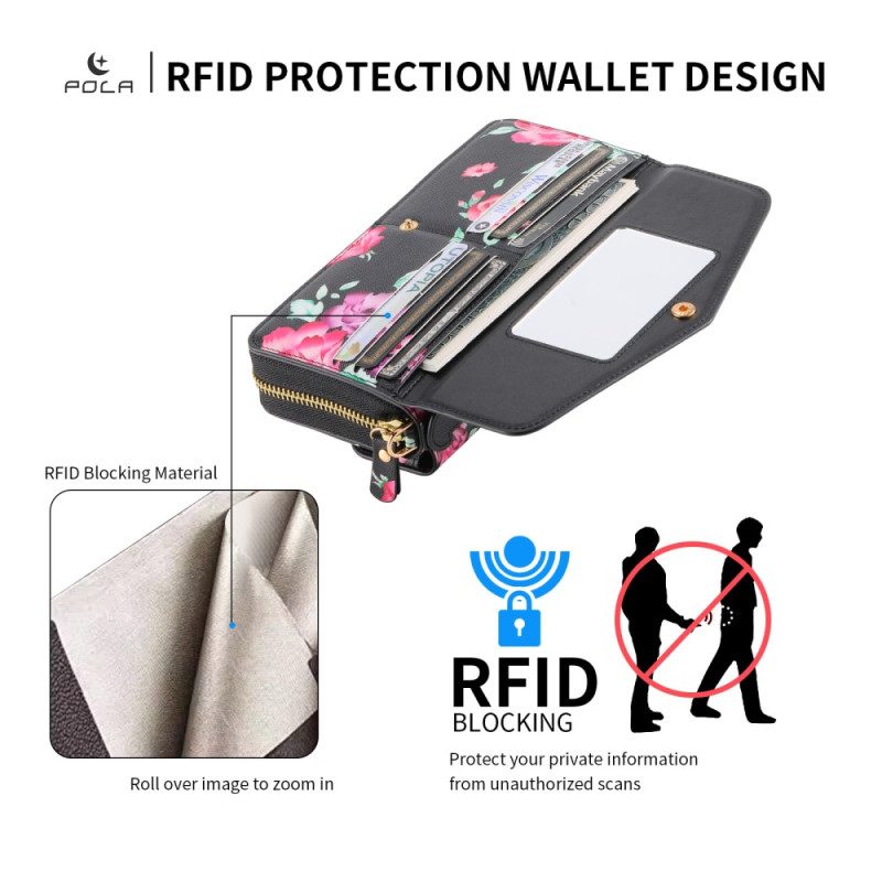 Hülle Flip Case Für iPhone 15 Pro Komplettes Zubehör Für Abnehmbare Schale