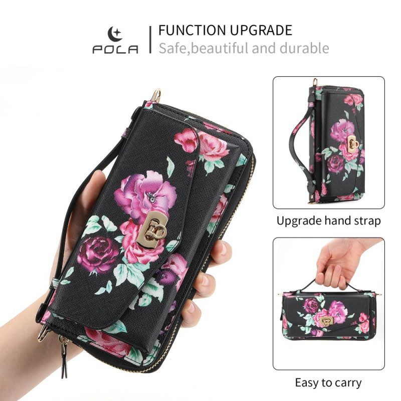 Hülle Flip Case Für iPhone 15 Pro Komplettes Zubehör Für Abnehmbare Schale