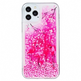 Hülle Für iPhone 15 Pro Flamingo-glitzer