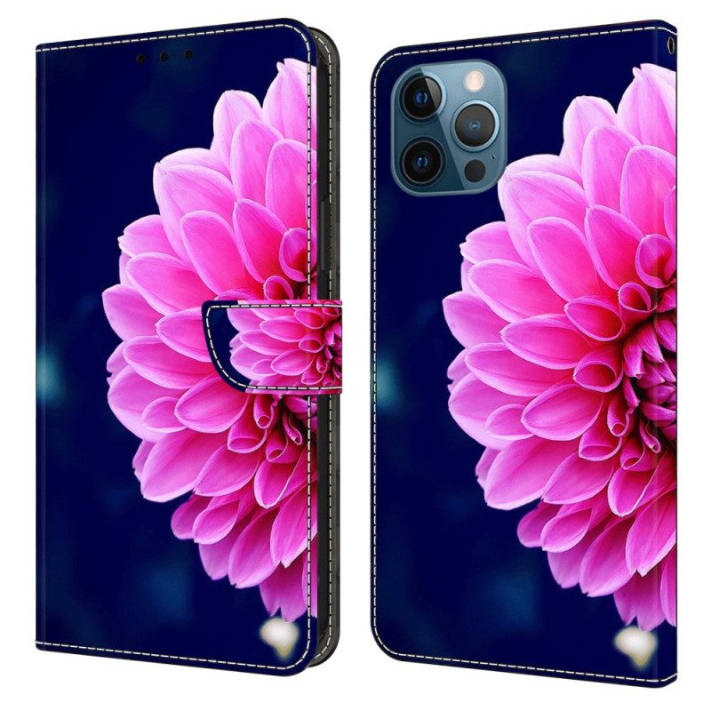 Lederhüllen Für iPhone 15 Pro Eine Blume