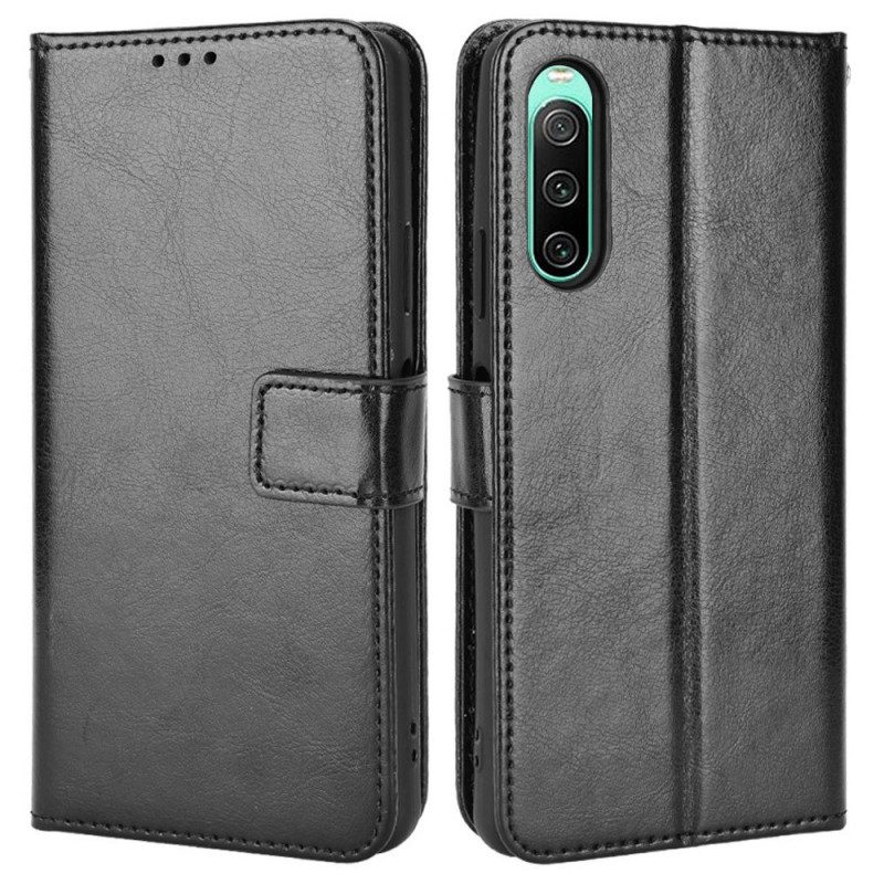 Flip Case Für Sony Xperia 10 IV Auffälliges Kunstleder