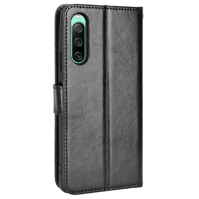 Flip Case Für Sony Xperia 10 IV Auffälliges Kunstleder