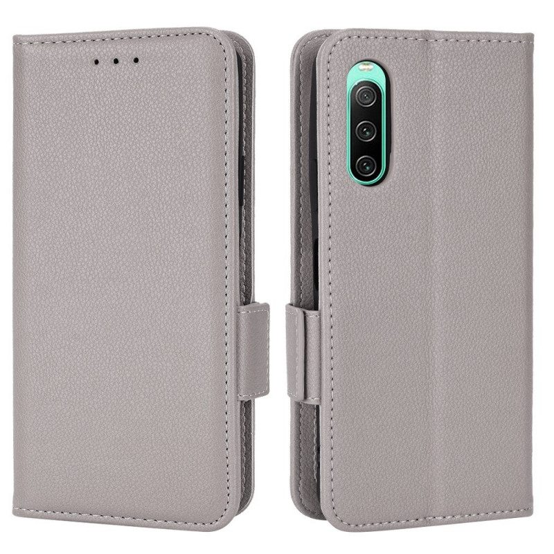 Flip Case Für Sony Xperia 10 IV Finesse-doppelverschluss