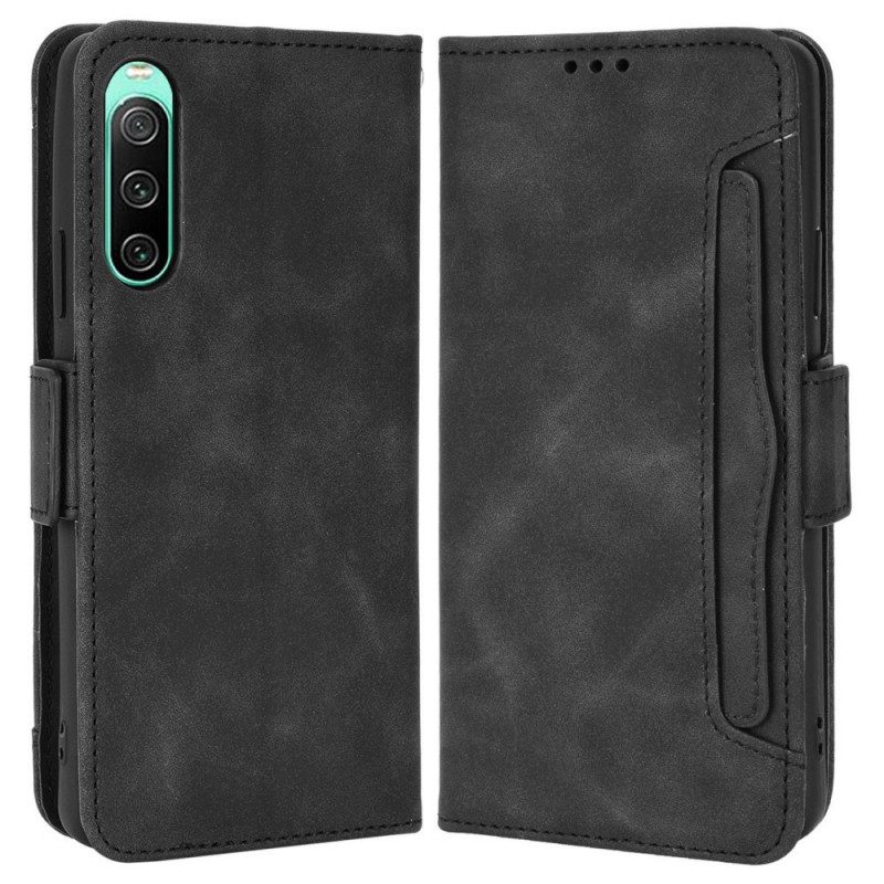 Flip Case Für Sony Xperia 10 IV Multi-card Premier Class