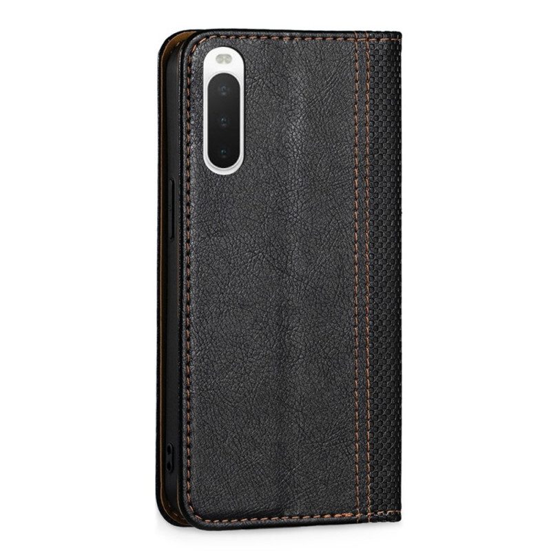 Schutzhülle Für Sony Xperia 10 IV Flip Case Vintage-kunstleder