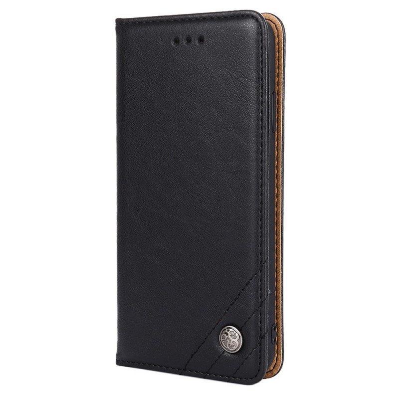 Schutzhülle Für Sony Xperia 10 IV Flip Case Zierniete Aus Kunstleder