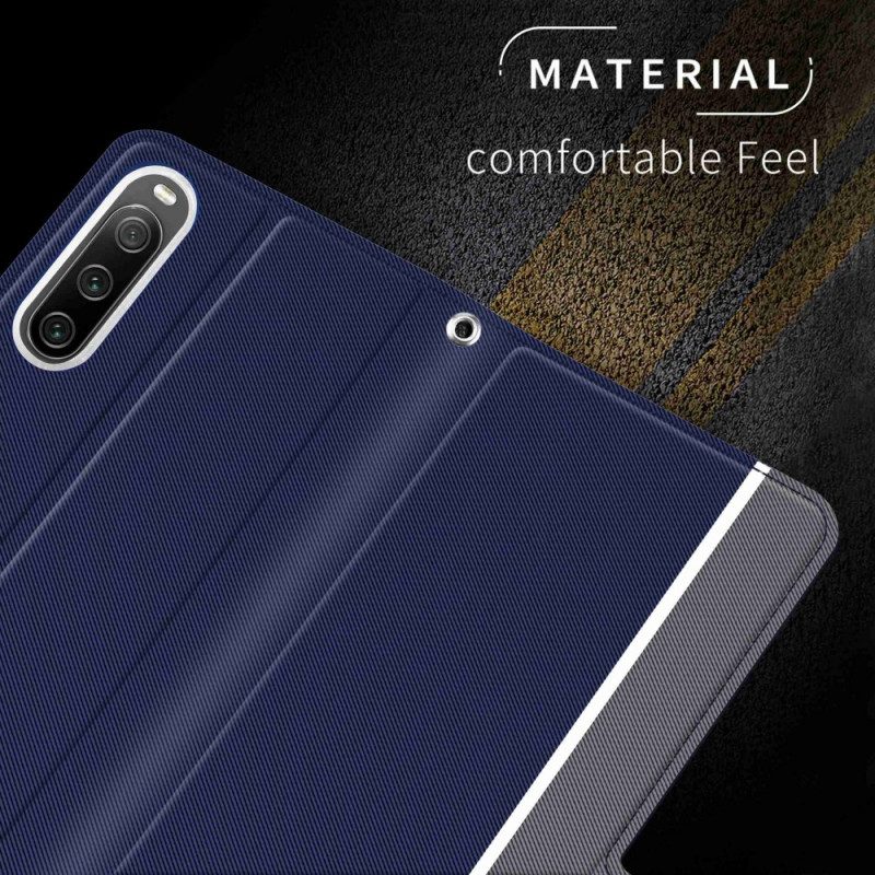 Schutzhülle Für Sony Xperia 10 IV Flip Case Zweifarbiges Baiyu