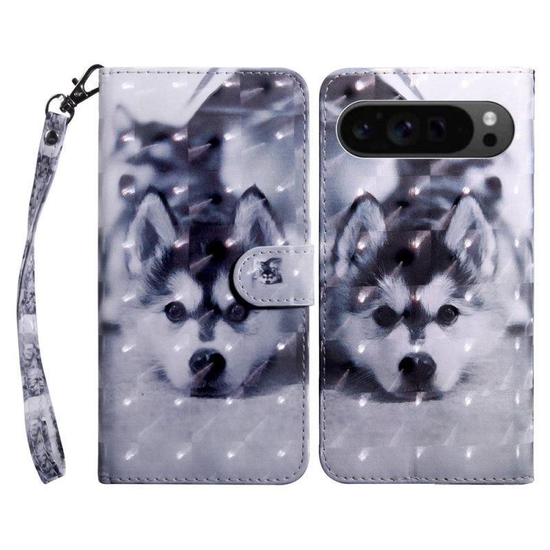 Lederhüllen Google Pixel 9 Pro Husky Mit Riemen