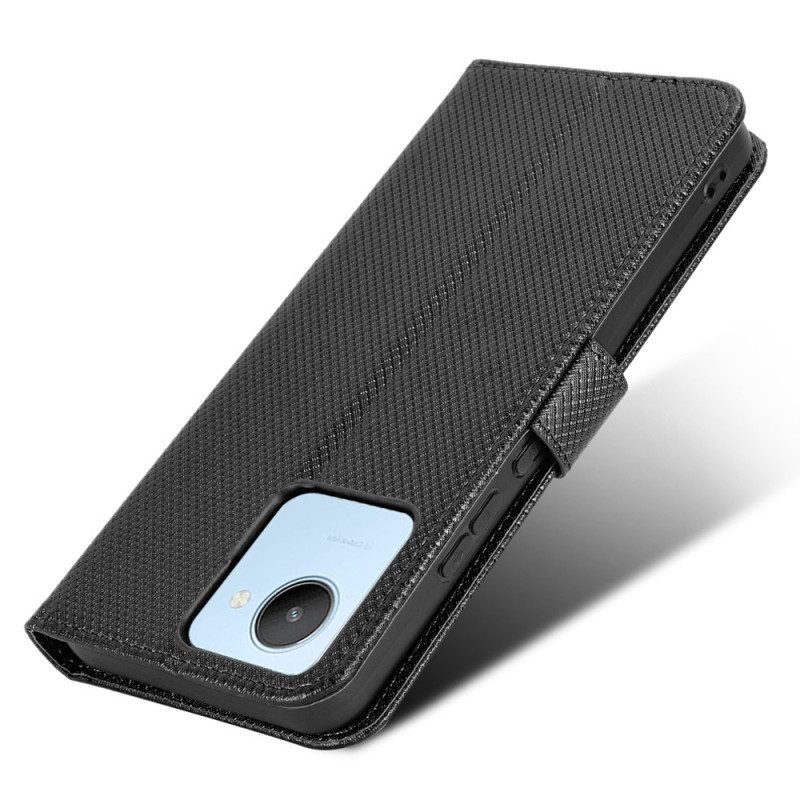 Flip Case Für Realme C30 Mit Kordel Riemchen-diamant-textur