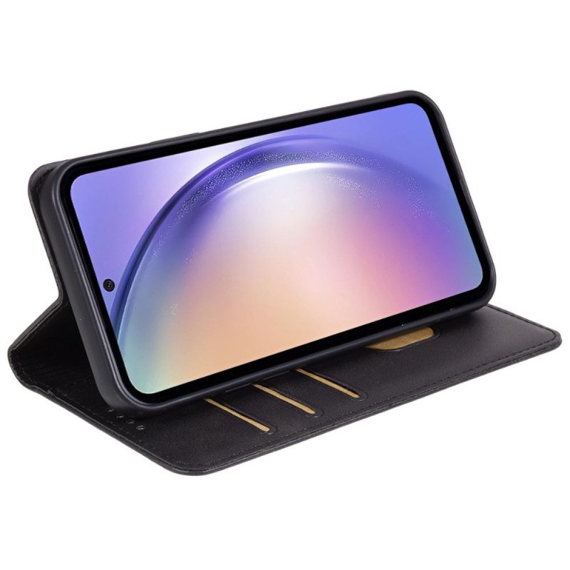 Flip Case Für Samsung Galaxy M55 5g Wadenstruktur