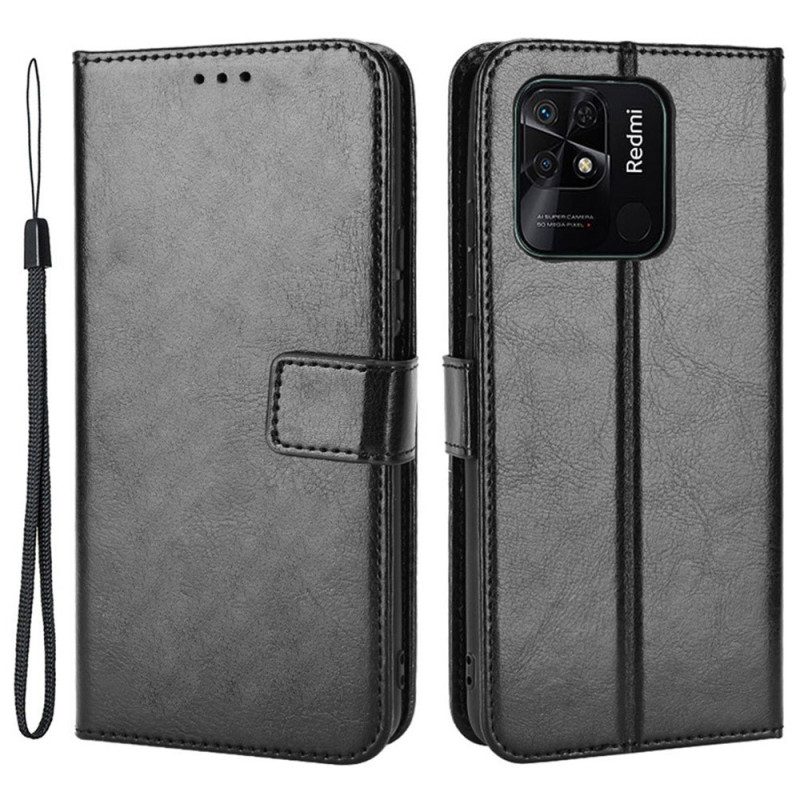 Flip Case Für Xiaomi Redmi 10C Auffälliges Kunstleder