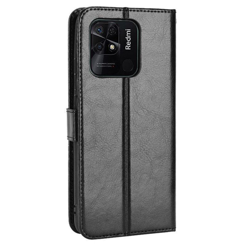 Flip Case Für Xiaomi Redmi 10C Auffälliges Kunstleder