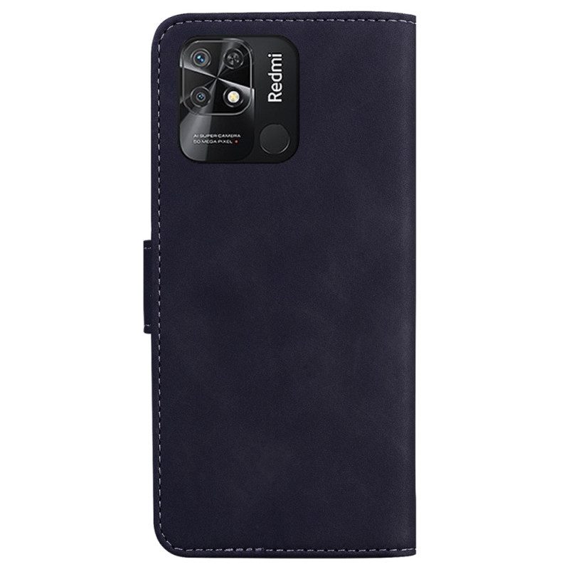 Flip Case Für Xiaomi Redmi 10C Kunstleder. Einfarbig