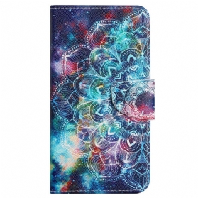 Flip Case Für Xiaomi Redmi 10C Mit Kordel Riemchen-mandala