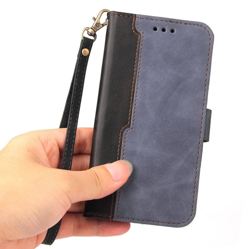 Flip Case Für Xiaomi Redmi 10C Zweifarbig