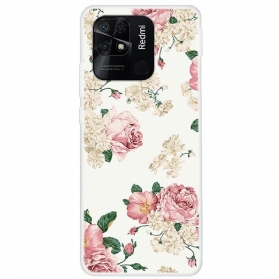 Handyhülle Für Xiaomi Redmi 10C Schöne Blumen