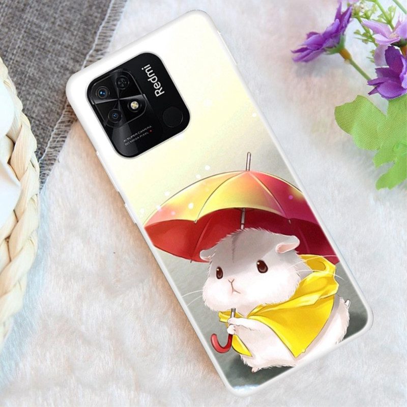 Hülle Für Xiaomi Redmi 10C Hamster Im Regen